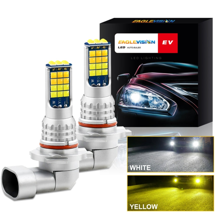 DC9-36V 30W 3000LM IP65 Car LED Double Color Fog Light with 30LEDs SMD-2525 Lamp
