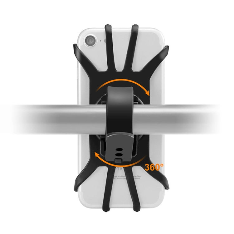 360 Degree Rotation Silica Gel Bicycle Phone Holder for 4-6.8 inch Mobile Phone