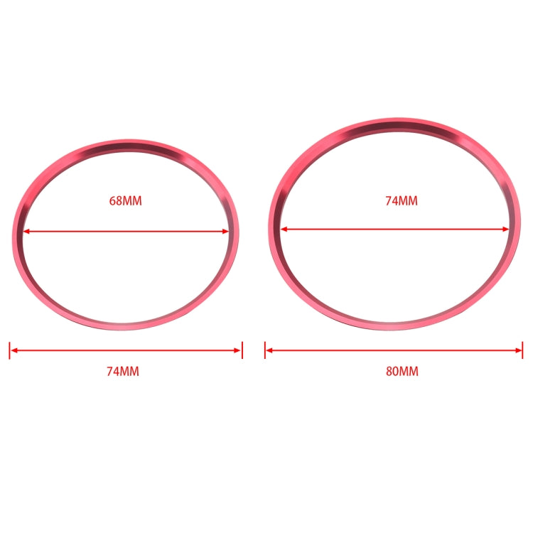 5 PCS Car Air Conditioner Air Outlet Decorative Ring for Mercedes-Benz