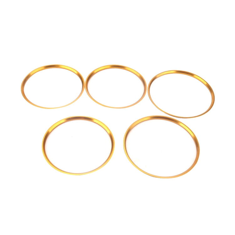 5 PCS Car Air Conditioner Air Outlet Decorative Ring for Mercedes-Benz