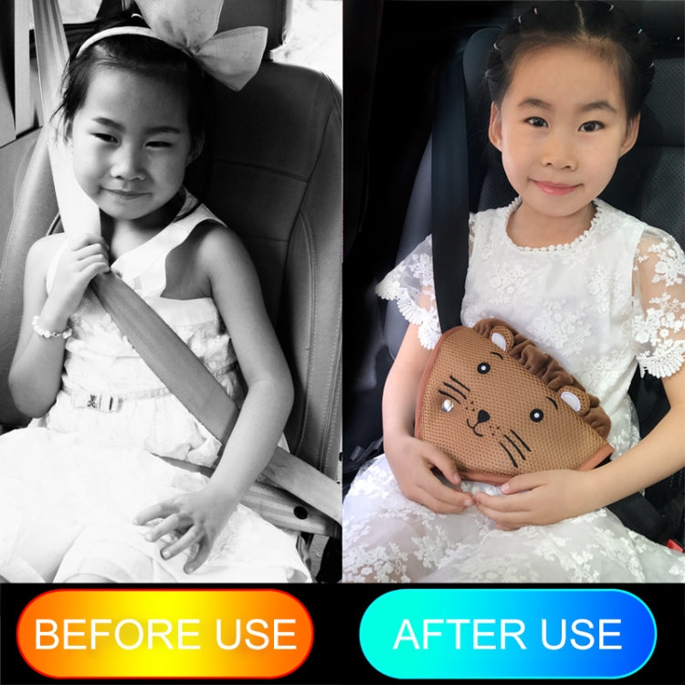 Car Child Seat Belt Adjusting and Fixing Device Buttons Seat Belt Anti-strangulation Shoulder Cover