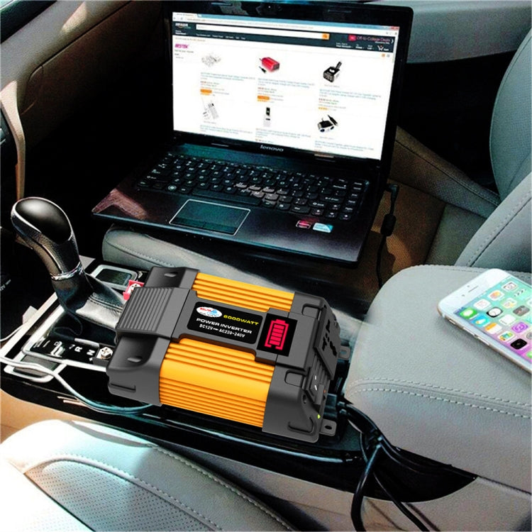 Little Wasp 12V to 220V 6000W Car Power Inverter with LED Display & Dual USB