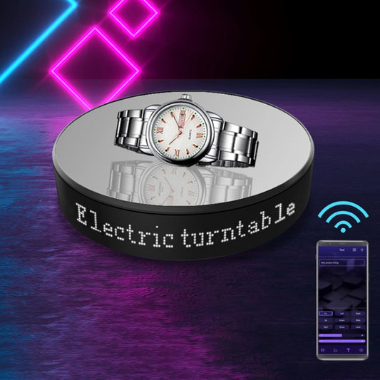 Intelligent APP Screen Display Electric Rotating Turntable Mirror Display Stand Live Broadcast Video Shooting Props Turntable