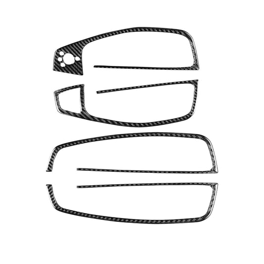 Car Carbon Fiber Glass Lifter Short Style Decorative Sticker for Audi A6 S6 C7 A7 S7 4G8 2012-2018, Glass Lifter Short Style, Left Drive, Glass Lifter Short Style, Right Drive