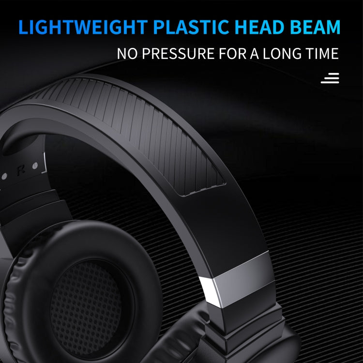 HXSJ F16 3.5mm + USB Port RGB Light Stereo Gaming Headset with Microphone