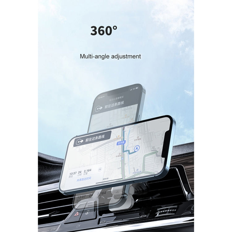 adj-987 15W Magsafe Magnetic Car Air Outlet Wireless Charger for iPhone 12 Series, with LED Indicator