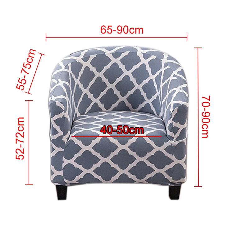 Elastic All-inclusive Single Semicircle Printed Sofa Cover