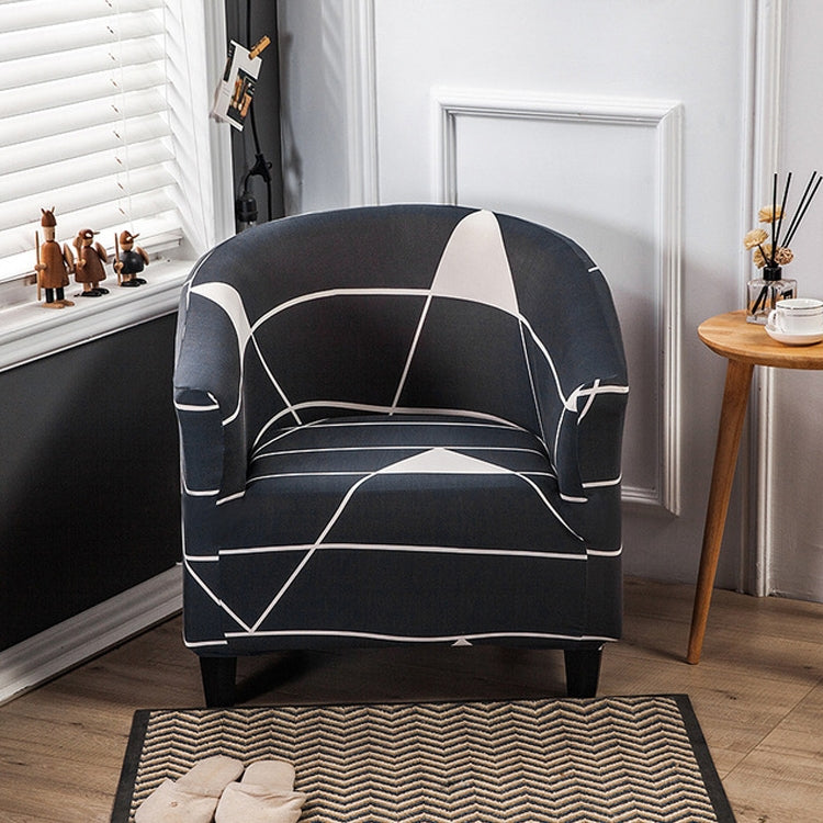 Elastic All-inclusive Single Semicircle Printed Sofa Cover