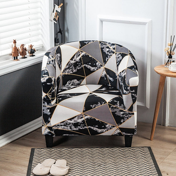 Elastic All-inclusive Single Semicircle Printed Sofa Cover