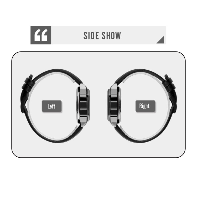 SKMEI 1650 Leather Strap Version LED Digital Display Electronic Watch with Touch Luminous Button