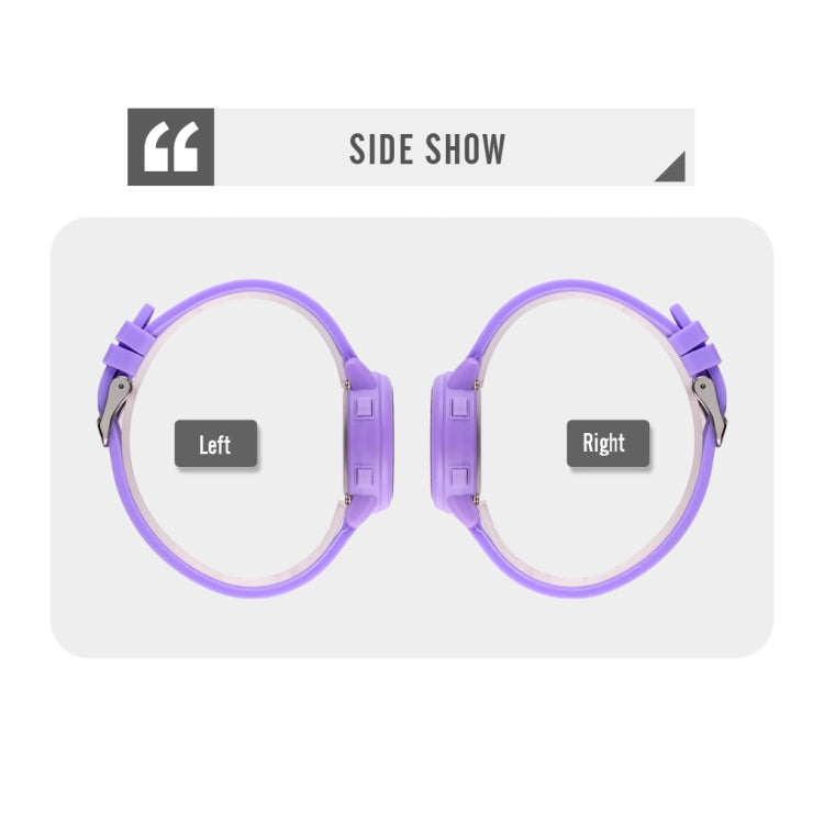 SKMEI 1721 Triplicate Round Dial LED Digital Display Luminous Silicone Strap Electronic Watch