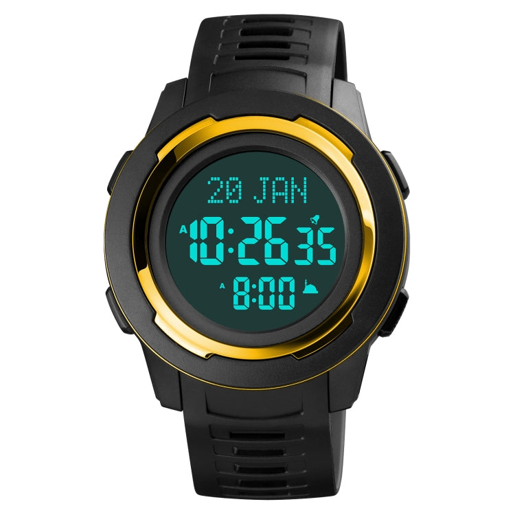 SKMEI 1729 Qibla Calendar Timing Multifunctional LED Digital Display Luminous Electronic Watch