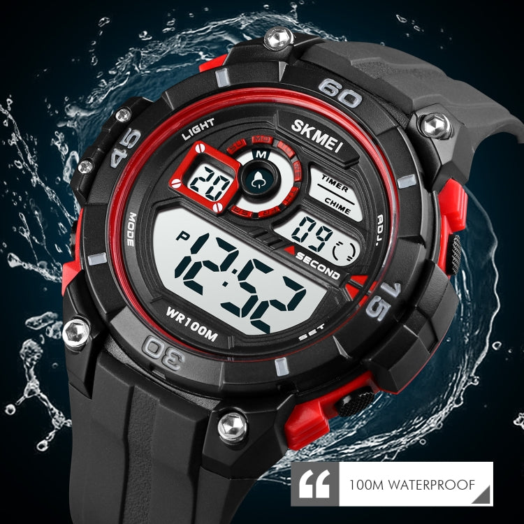 SKMEI 1756 Dual Time Countdown Alarm Clock Men Sports Luminous Electronic Watch