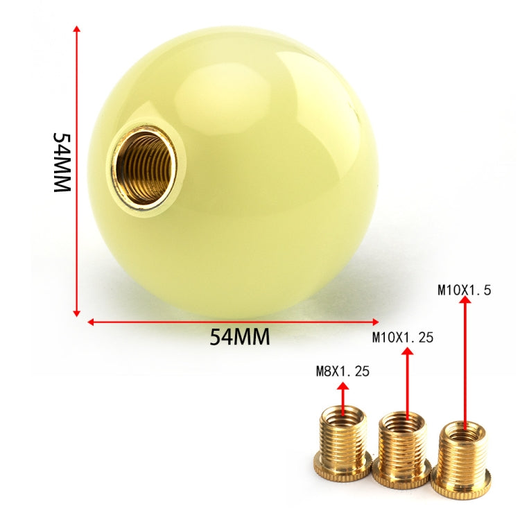 Universal Car Round Luminous Shift Knob with Adapters