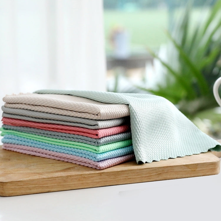 Non-Marking And Easy-To-Dry Fish Scale Rags Kitchen Cleaning Towels, Random Color Delivery