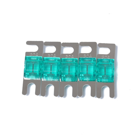A0303 Blue 5 PCS Car Audio AFS Mini ANL 30A Fuse Nicked Plated