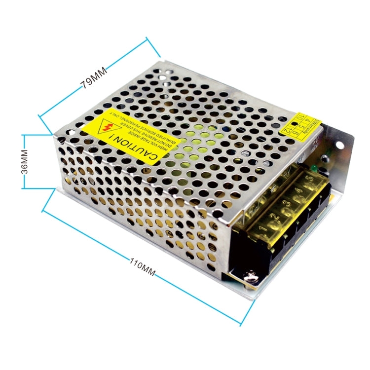 LED Regulated Switching Power Supply, Size: 110 x 79 x 36mm