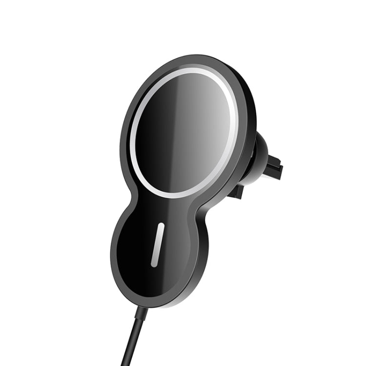 W34 Inverted Gourd-shaped Magnetic Car Wireless Charger Mobile Phone Holder