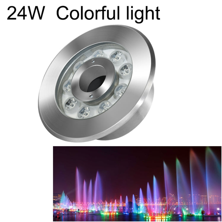 Landscape Colorful Color Changing Ring LED Stainless Steel Underwater Fountain Light