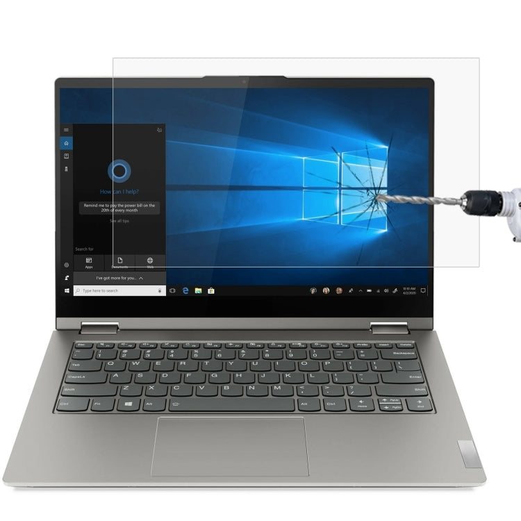 Laptop Screen HD Tempered Glass Protective Film, For Lenovo IdeaPad 4G 14 inch, For Lenovo IdeaPad 14s 14 inch, For Lenovo Ideapad S130-14IGM 14 inch, For Lenovo YOGA 5G, For Lenovo YOGA 14c 14 inch, For Lenovo YOGA 14s 14 inch                         ...
