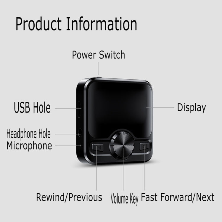 M9 AI Intelligent High-definition Noise Reduction Voice Control Recorder Ebook Bluetooth MP3 Player