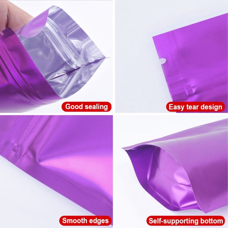 100 PCS/Set Matte Aluminum Foil Snack Stand-up Pouch