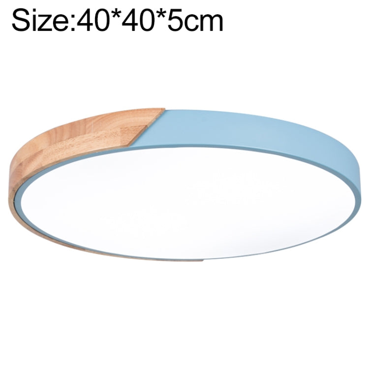 Wood Macaron LED Round Ceiling Lamp, Stepless Dimming