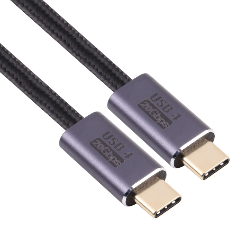 20Gbps USB 4 USB-C / Type-C Male to USB-C / Type-C Male Braided Data Cable