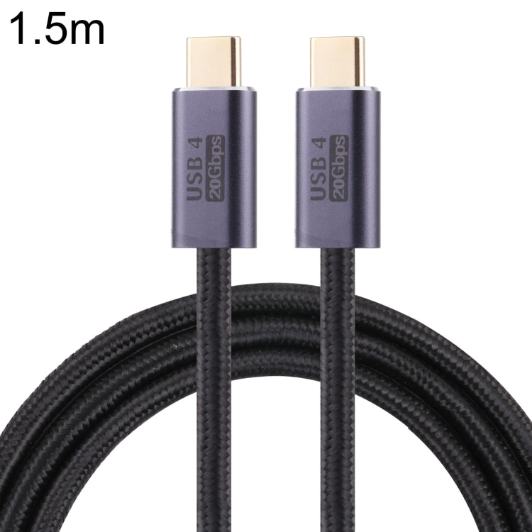 20Gbps USB 4 USB-C / Type-C Male to USB-C / Type-C Male Braided Data Cable