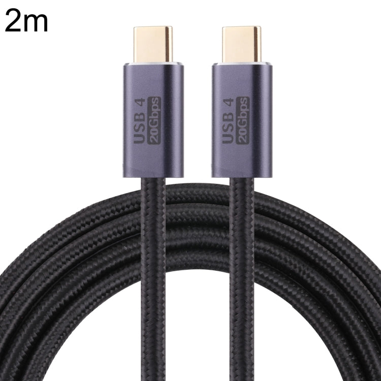 20Gbps USB 4 USB-C / Type-C Male to USB-C / Type-C Male Braided Data Cable