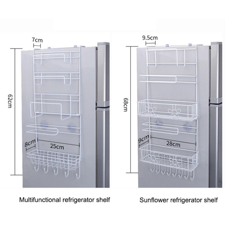 Multi-layer Fridge Storage Rack Side Shelf Sidewall Holder Multi-function Kitchen Organizer Household