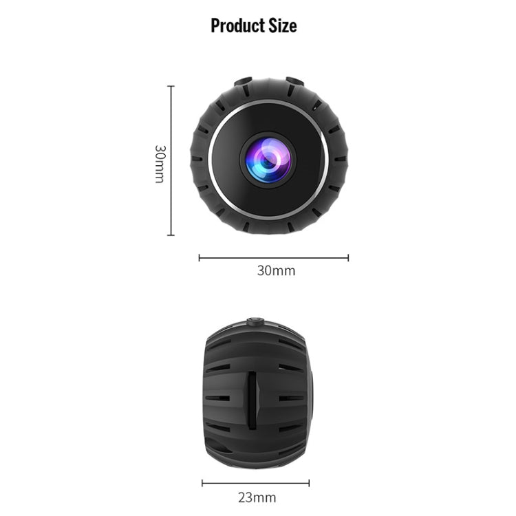 X10 HD Infrared Night Vision Mini WiFi Camera With Base