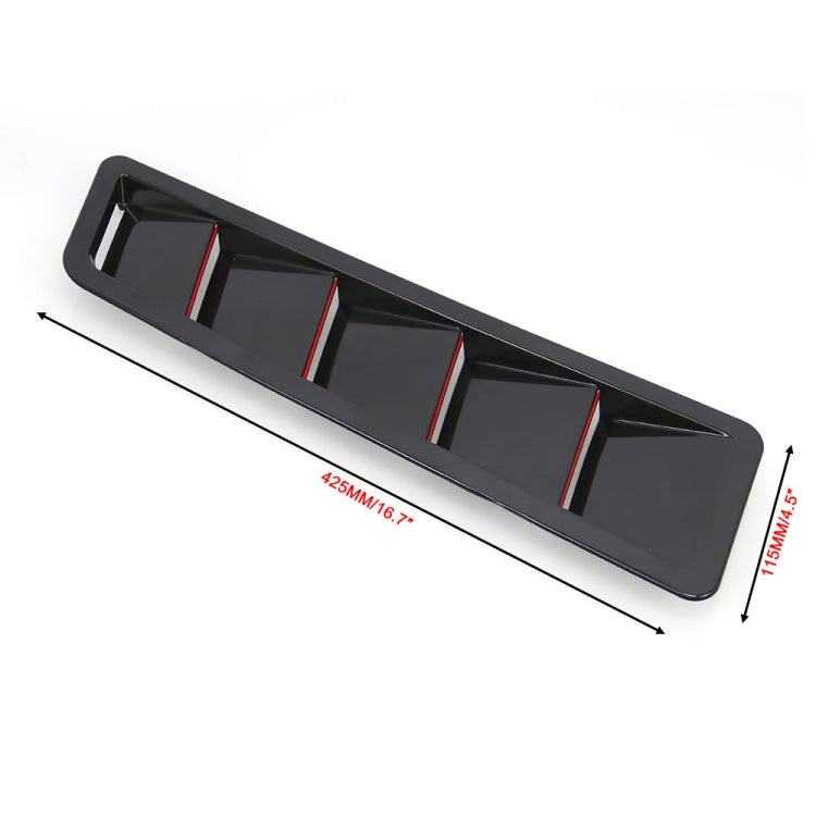 2 in 1 Car Air Intake Scoop Bonnet Hood Vent Louver Cooling Panel Trim Set