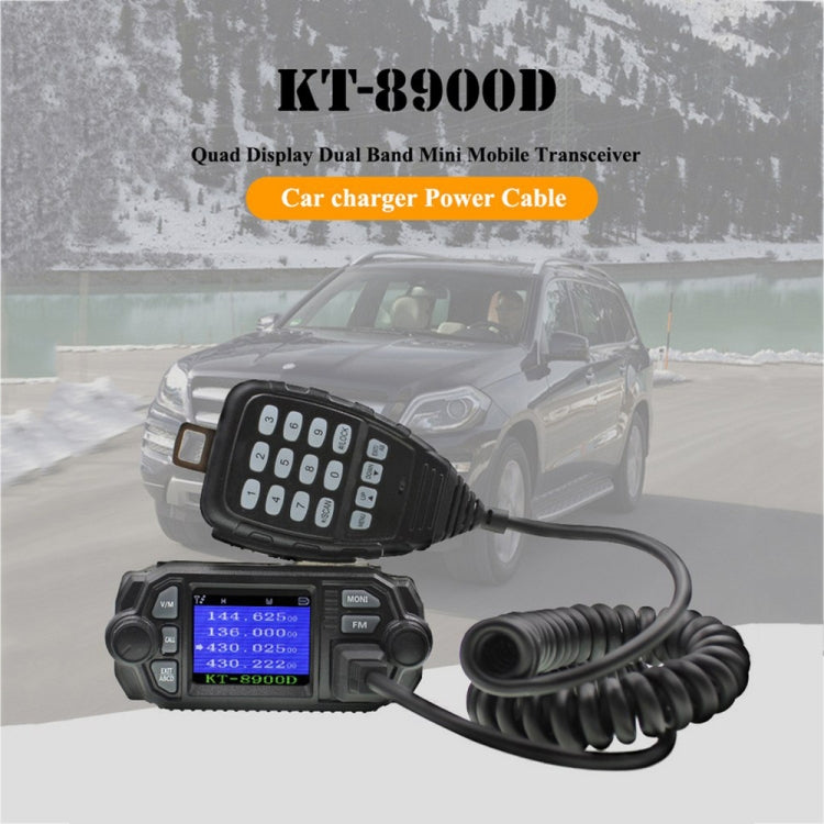 QYT KT-8900D Mini 25W Dual Band Mobile Radio Walkie Talkie for Car