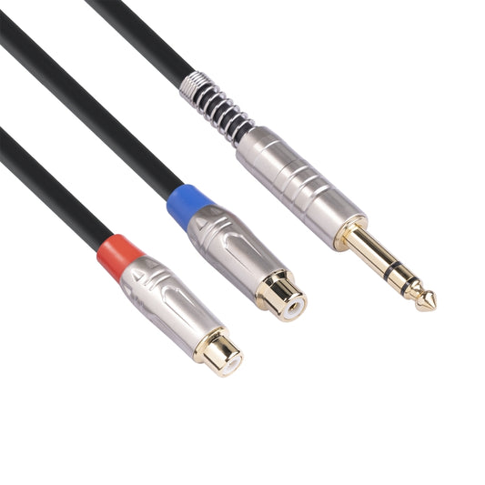 TC030YTR048-03 6.35mm Male to Dual RCA Female Bifurcated Audio Cable