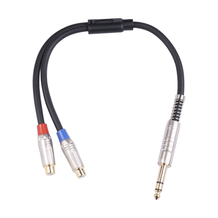 TC030YTR048-03 6.35mm Male to Dual RCA Female Bifurcated Audio Cable