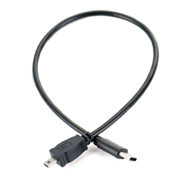 5 PCS 30cm Type-C / USB-C to Mini 8 Pin OTG Phone Data Cable for Nikon