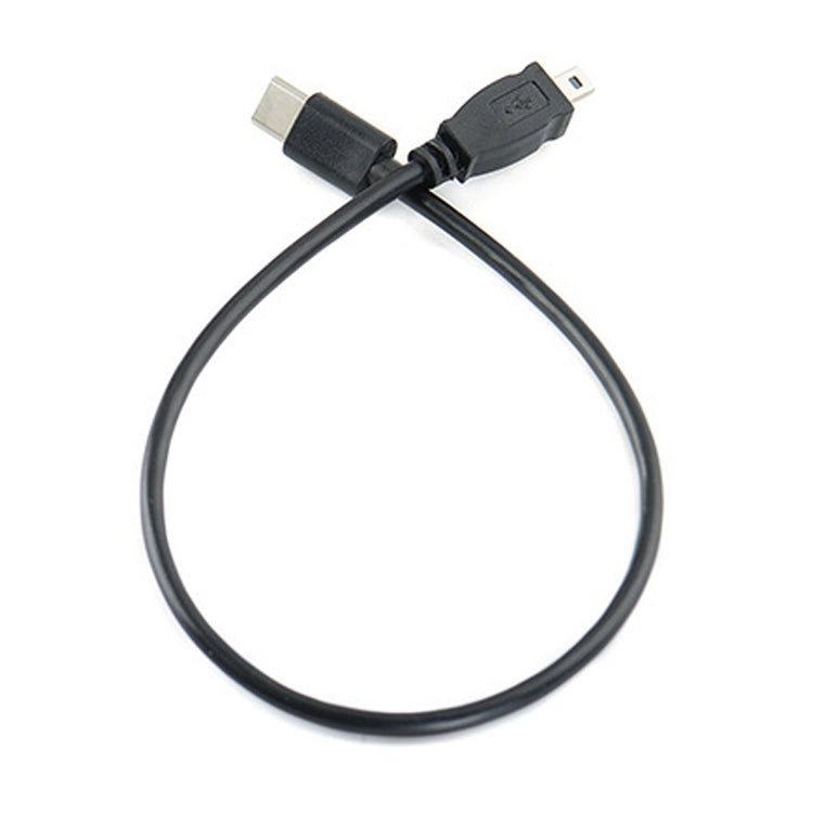 5 PCS 30cm Type-C / USB-C to Mini 8 Pin OTG Phone Data Cable for Nikon