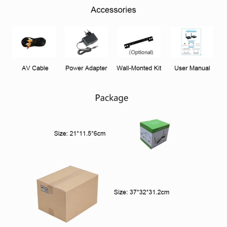 Measy AV530-2 5.8GHz Wireless Audio / Video Transmitter + 2 Receiver, Transmission Distance: 300m,, Black EU Plug, Black AU Plug, Black UK Plug, Silver UK Plug, Silver AU Plug, Silver EU Plug