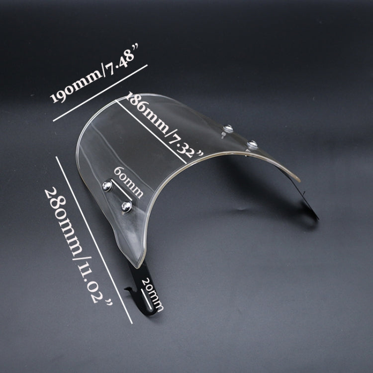 Motorcycle 5-7 inch Headlight Retro Windshield