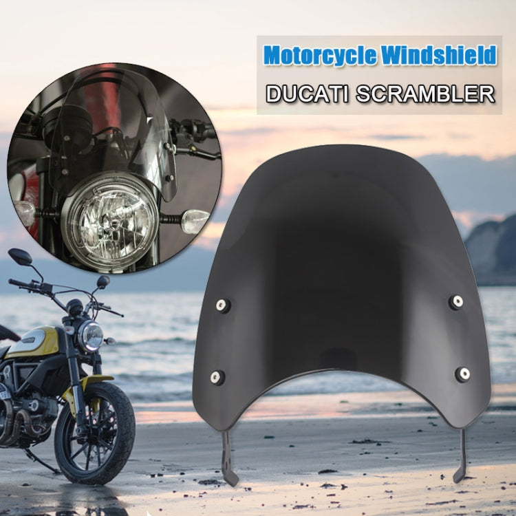 XRL-DF-7654 Motorcycle Headlight Retro Windshield for DUCATI