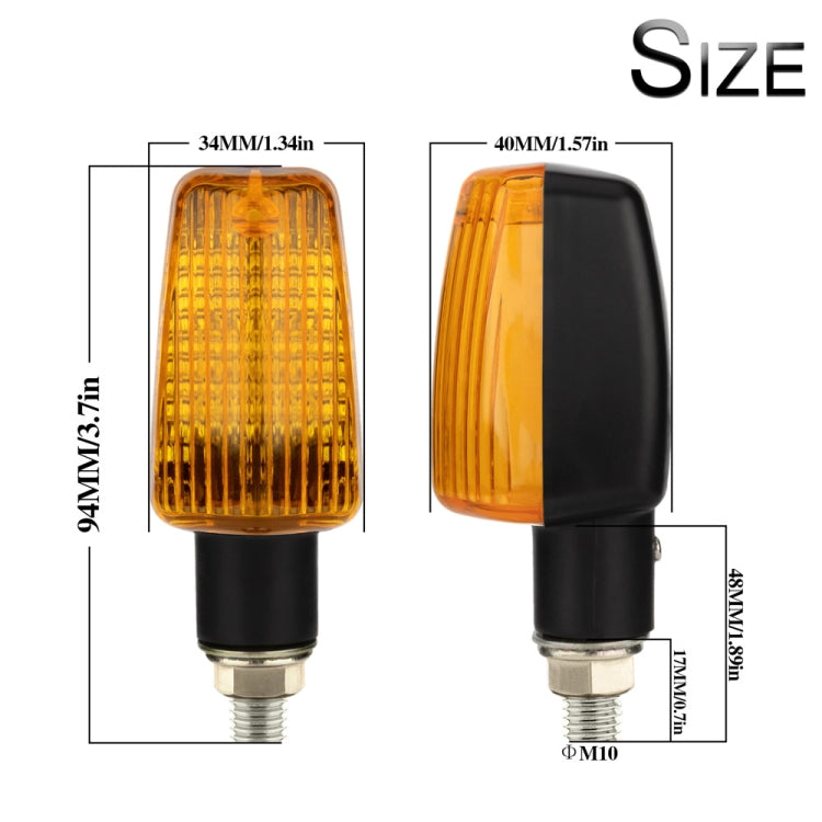 2 PCS PE-ZS102 Motorcycle Retro Style Turn Signal Light