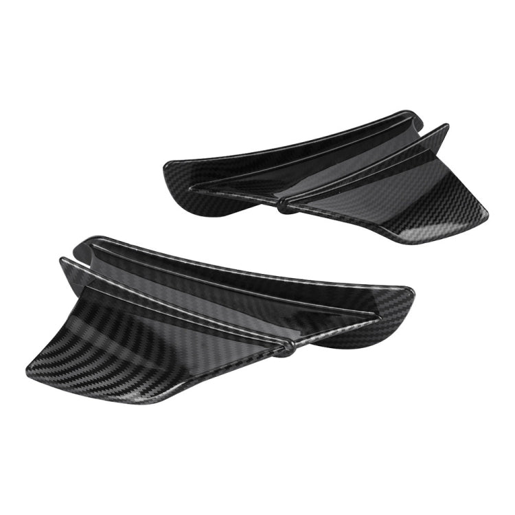 Motorcycle Winglet Aerodynamic Wing Kit Spoiler, Glossy Carbon, Matte Carbon, Forged Texture
