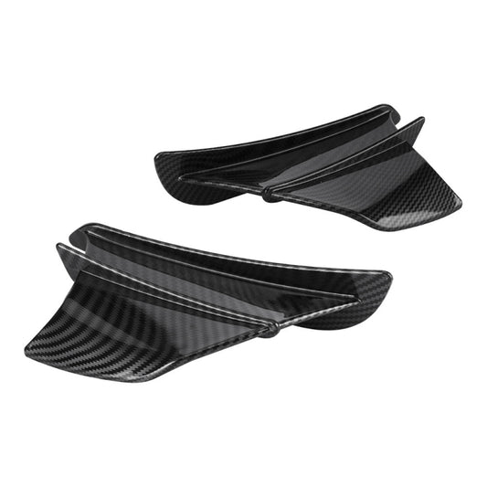 Motorcycle Winglet Aerodynamic Wing Kit Spoiler, Glossy Carbon, Matte Carbon, Forged Texture