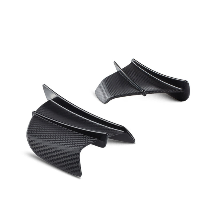 Motorcycle Winglet Aerodynamic Wing Kit Spoiler, Glossy Carbon, Matte Carbon, Forged Texture