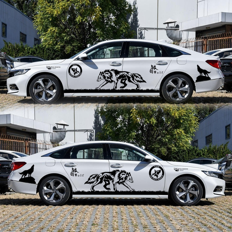 2 PCS/Set D-180 Wolf Totem Pattern Car Modified Decorative Sticker
