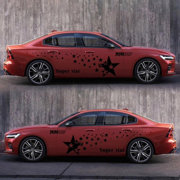 2 PCS/Set D-207 Star Pattern Car Modified Decorative Sticker