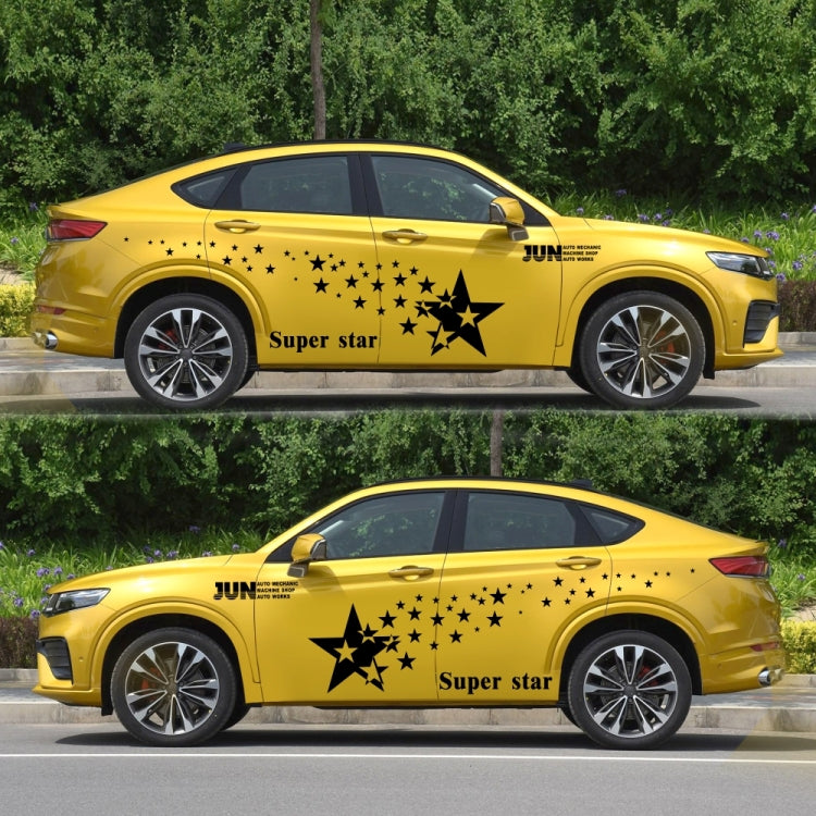 2 PCS/Set D-207 Star Pattern Car Modified Decorative Sticker