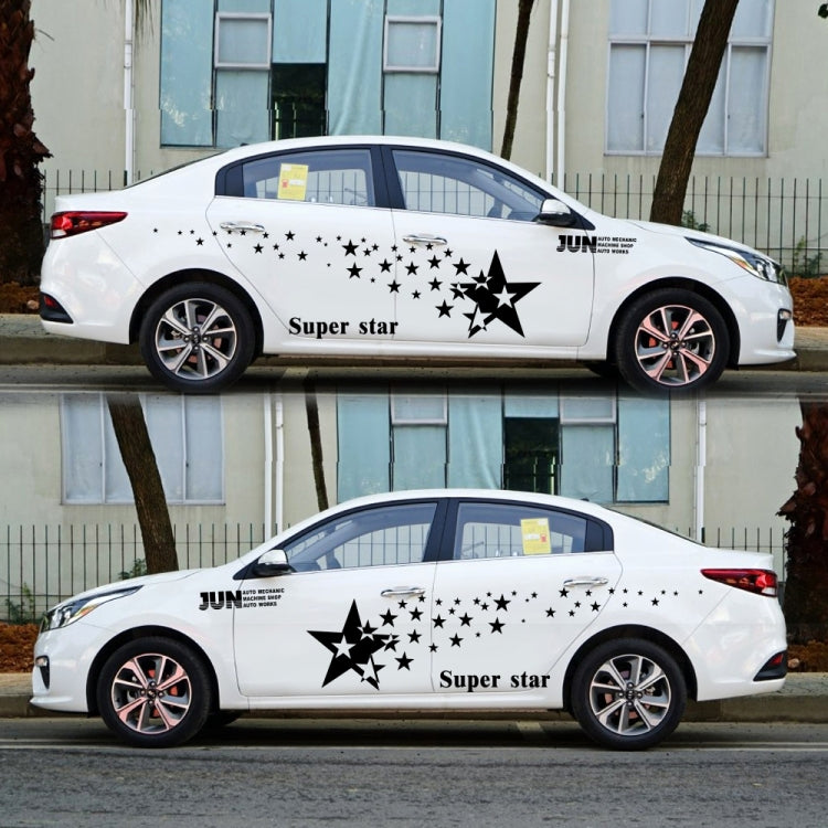 2 PCS/Set D-207 Star Pattern Car Modified Decorative Sticker