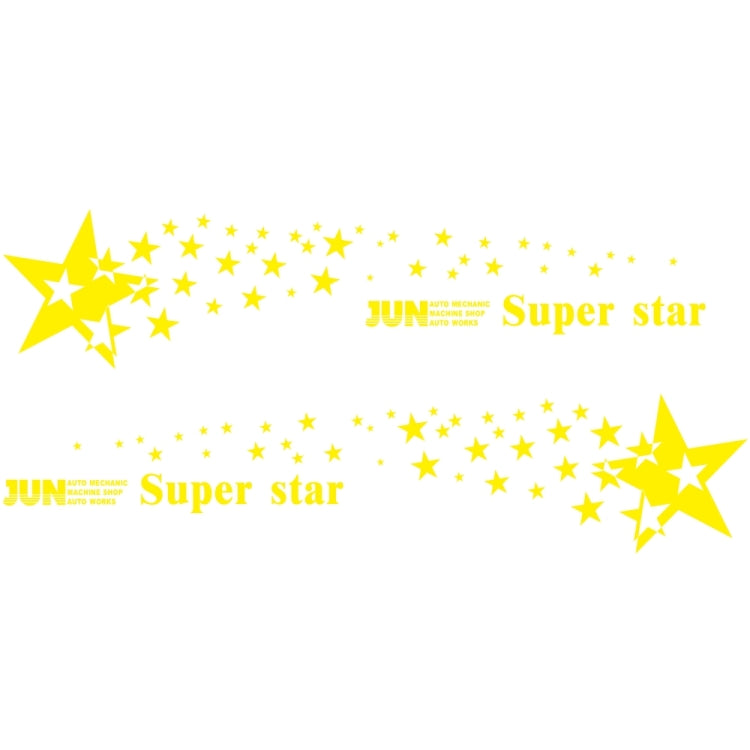 2 PCS/Set D-207 Star Pattern Car Modified Decorative Sticker